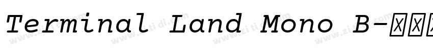 Terminal Land Mono B字体转换 Terminal Land Mono B字体转换